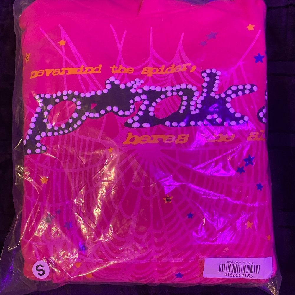 Pink Sp5der hoodie